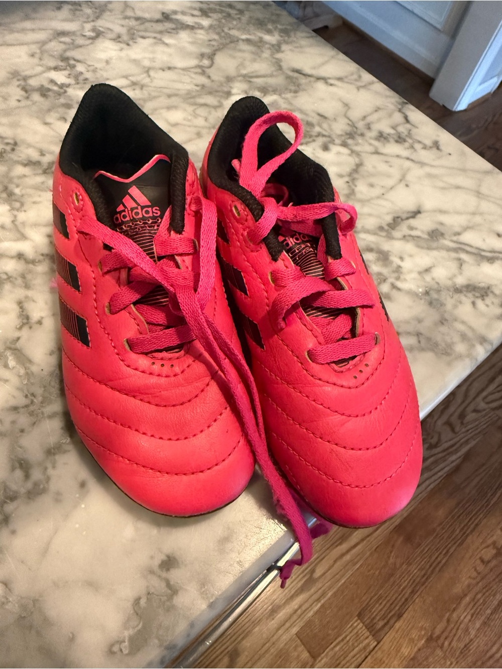 Adidas Kids Pink Athletic cleats